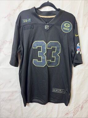 Nike Aaron Jones #33 Packers Salute to Service NFL Jersey M
